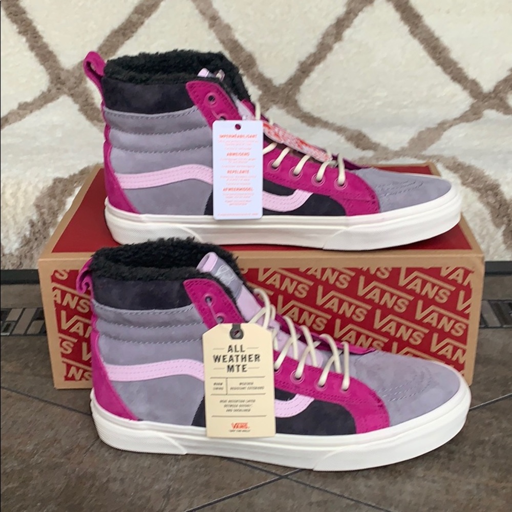 ••VANS Sk8-Hi 46 Mte Dx Mte Lilac Grey/Obsidian WM - Picture 6 of 16